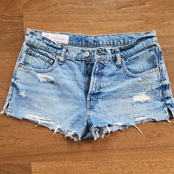 GAP Pants - GAP Light Blue Distressed Jean Shorts